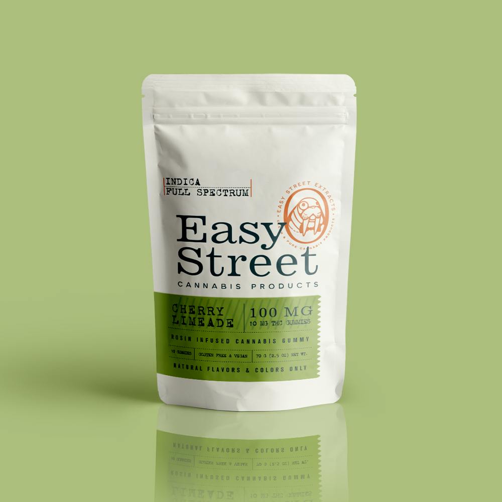 Easy Street - Cherry Limeade - Indica - 10mg (100mg/ bag)