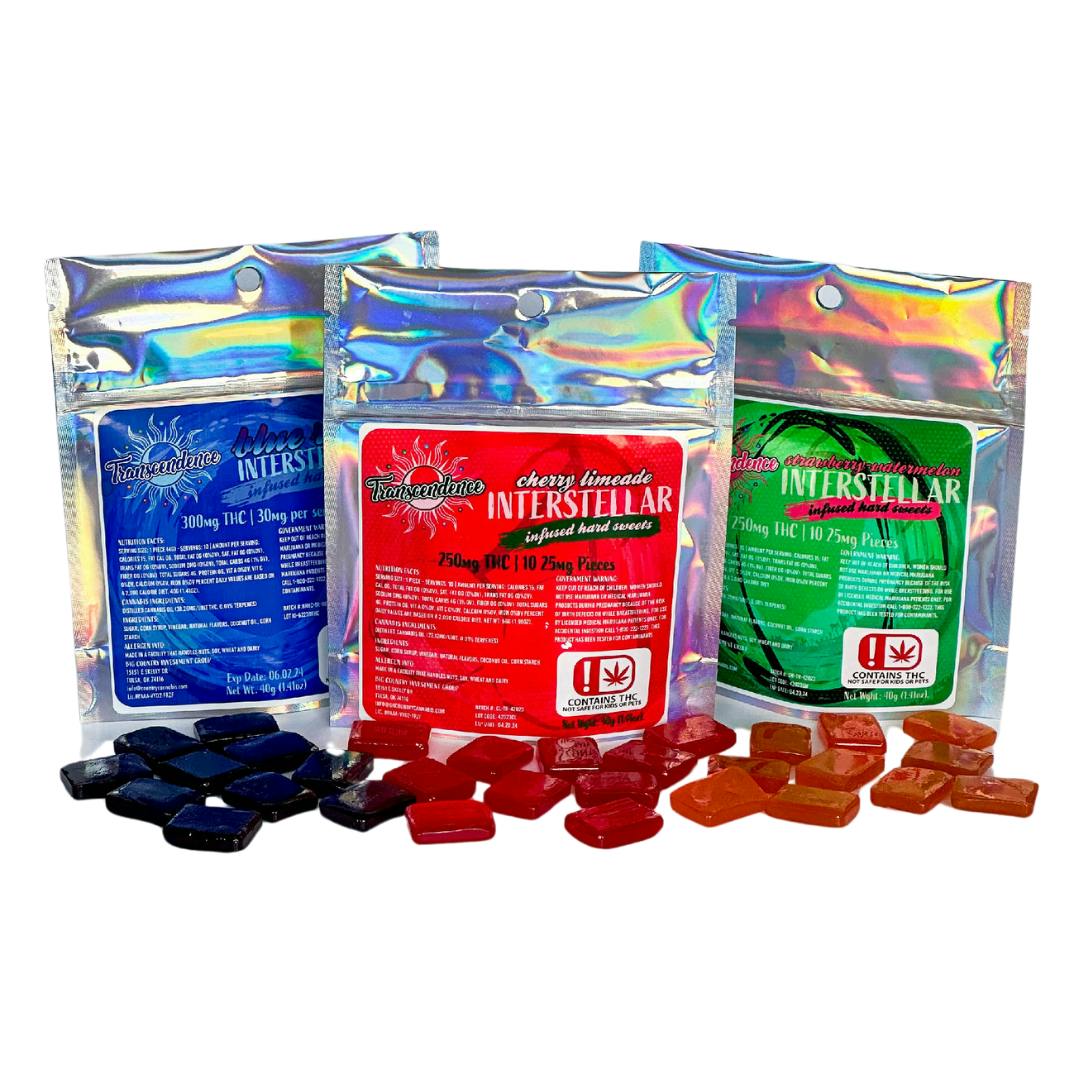 Transcendence - Green Apple (Sugar Free) - 650mg Hard Candies