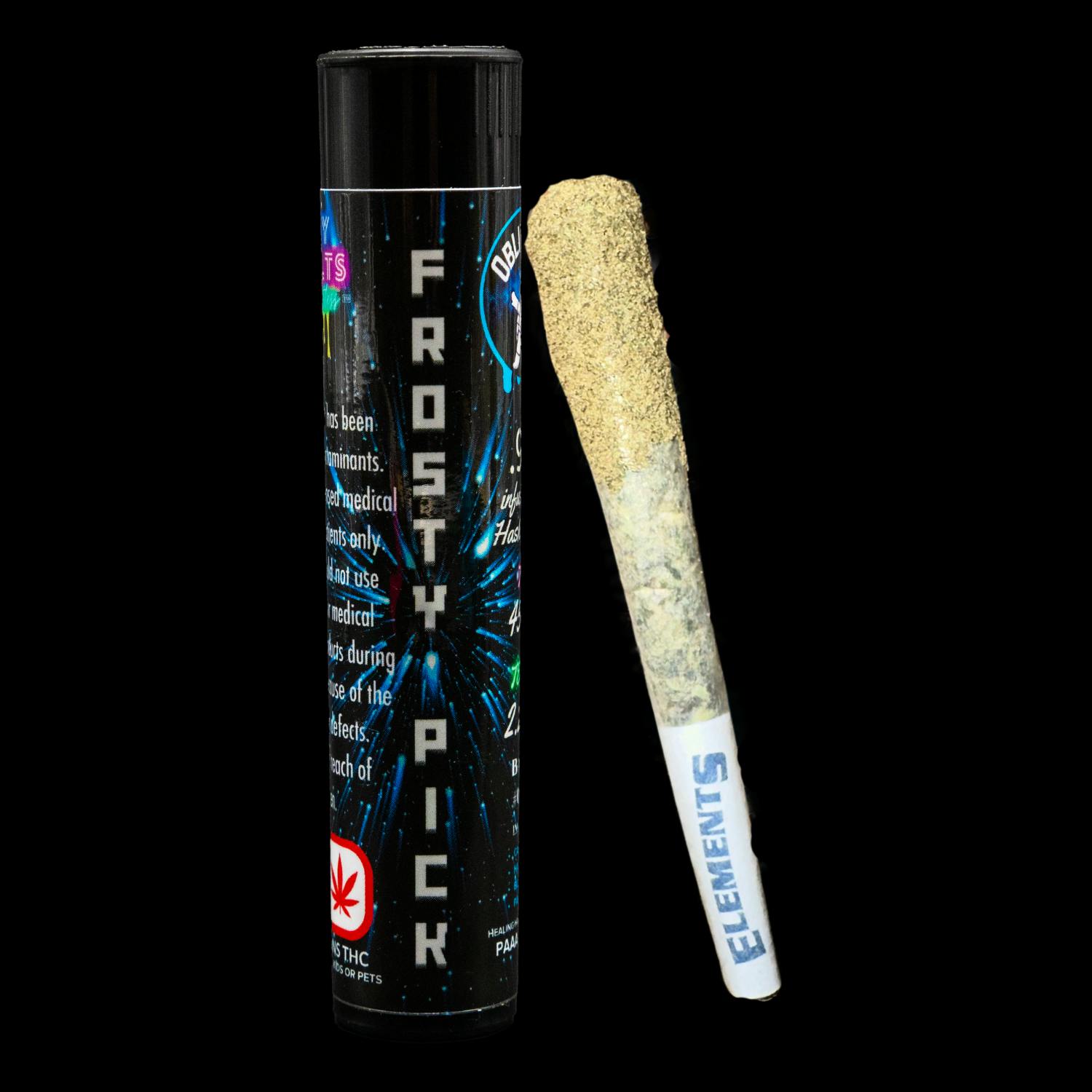 Icy Melts | Frosty Pick - Venice (S) - Rosin & Hash Infused Pre Rolls (.9g)