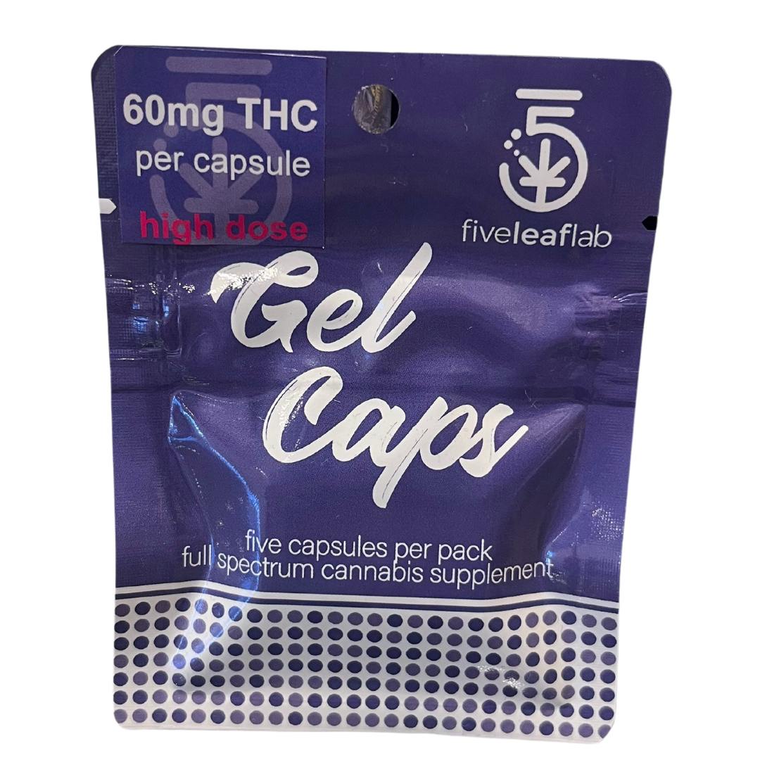 5 Leaf Lab Singles - 60mg Capsules - 5 Count (300mg Total)