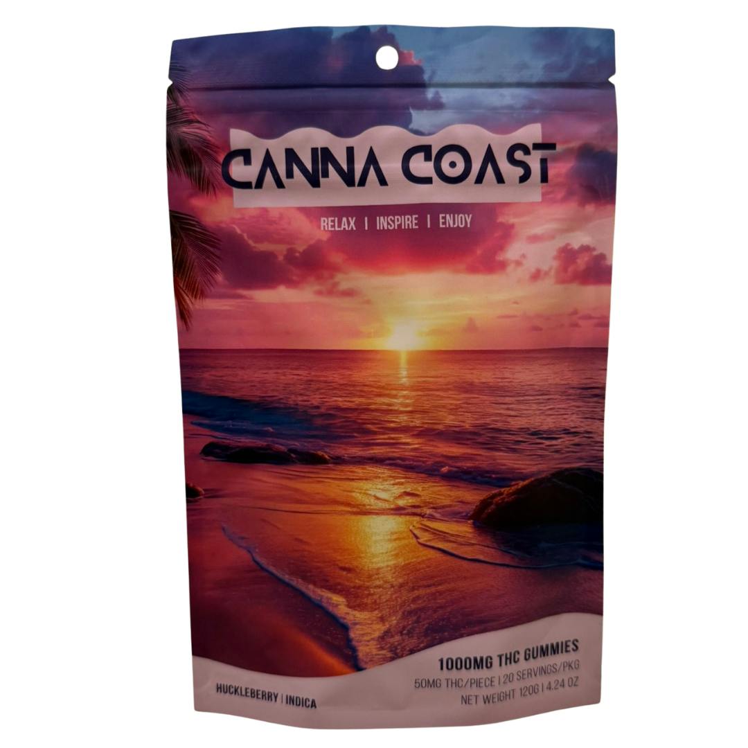 Canna Coast - Huckleberry (I) + CBN - 1,000mg Gummies (20ct)