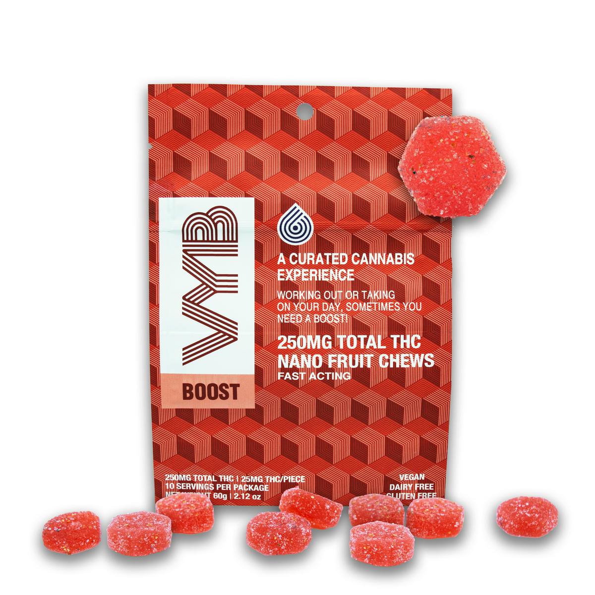 VYB - Boost - Kiwi Strawberry - 250mg Nano Gummies