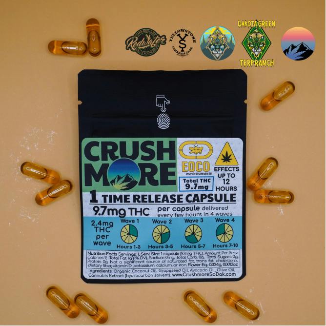Low Dose Time Release Capsule - 1 pack at Redwater Cannabis Care - A Dakota Green Cultivators Dispensary