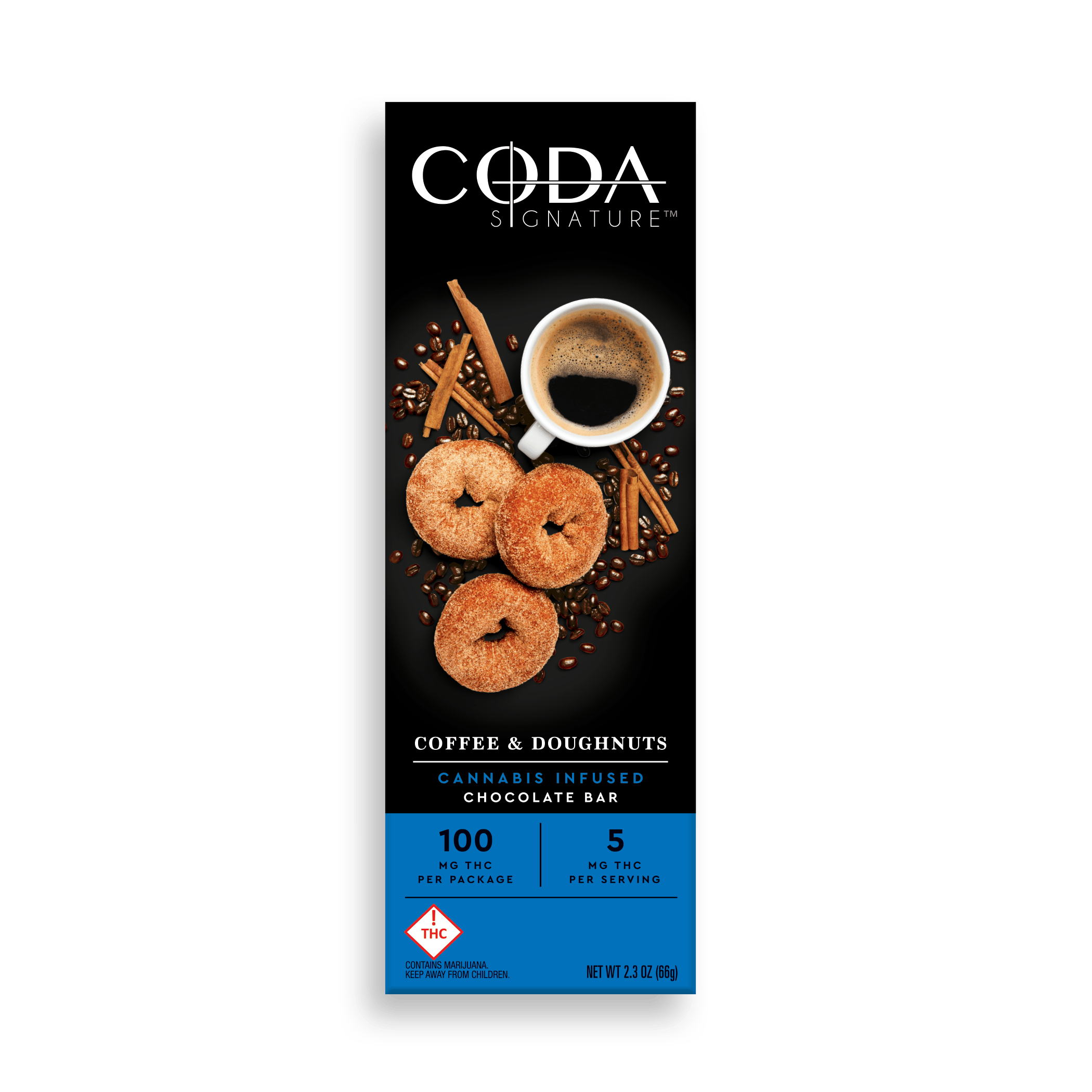 CODA - COFFEE & DOUGHNUTS - CHOCOLATE - 100MG