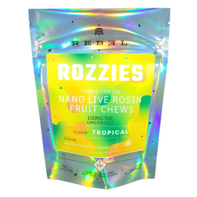 ROZZIES - TROPICAL - ROSIN CHEW - 100MG