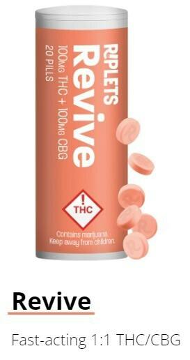 MAX REVIVE CBD:CBG:THCV:THC - RIPLETS - 100MG