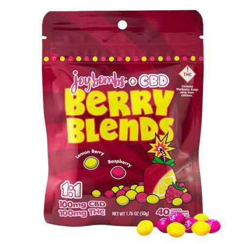 JOYBOMBS - BERRY BLENDS CBD:THC - 1:1 - CHEWS - 100MG