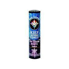 HIGH COUNTRY CONES - INDICA - KIEF INFUSED PRE-ROLL 0.5G 2 PACK - 1G