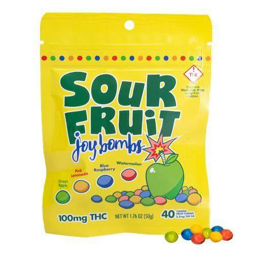 JOYBOMBS - SOUR BLENDS CBD:THC - 1:1 - CHEWS - 100MG