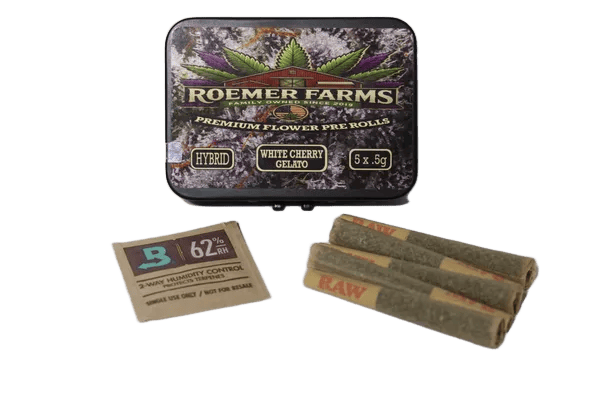 ROEMER FARMS | WHITE CHERRY GELATO 5PK | 2.5G