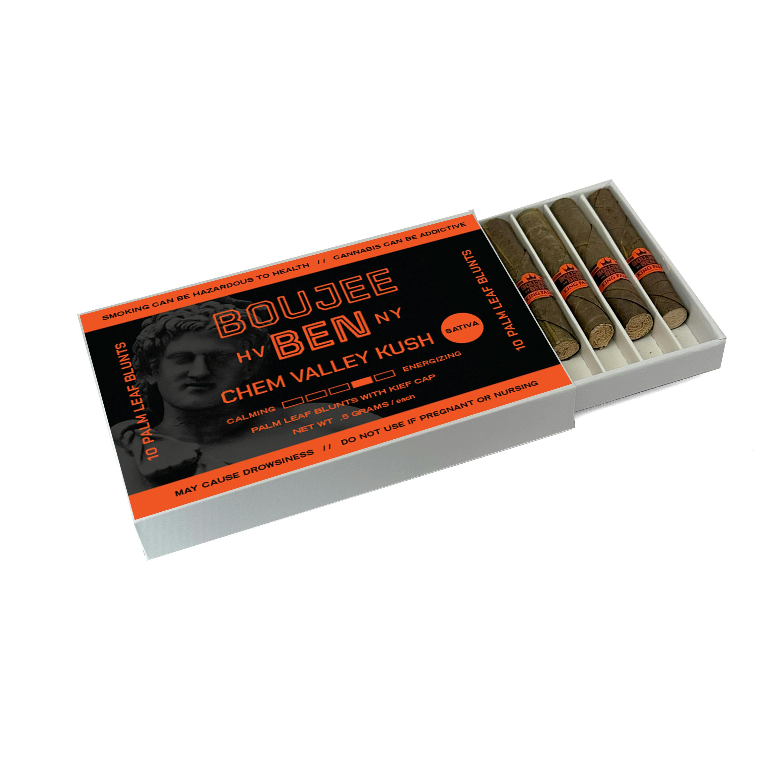 BOUJEE BEN | CHEM VALLEY KUSH PALM LEAF 10PK | 5G