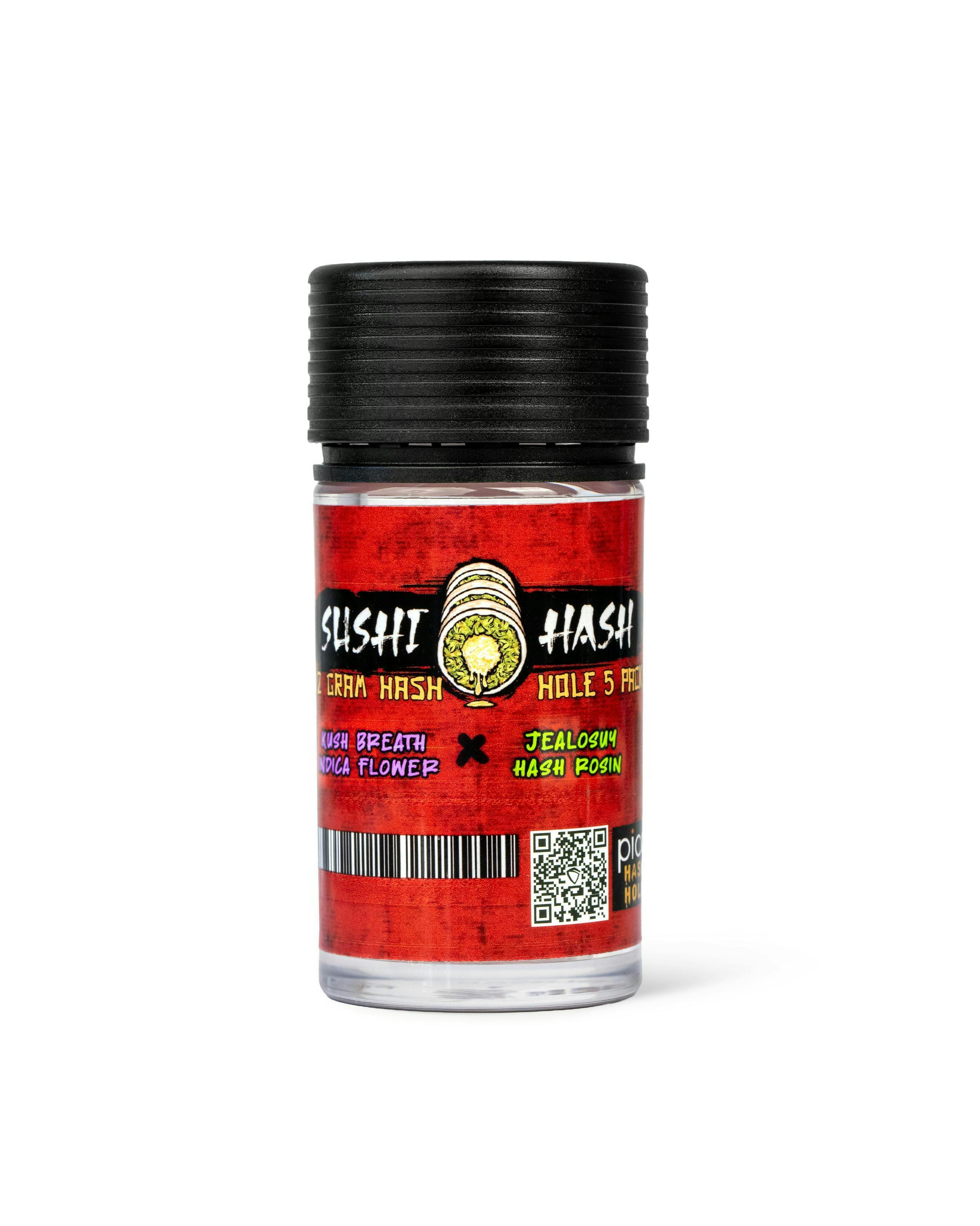 SUSHI HASH | KUSH BREATH X JEALOUSY HASH HOLE 5PK | 2.5G