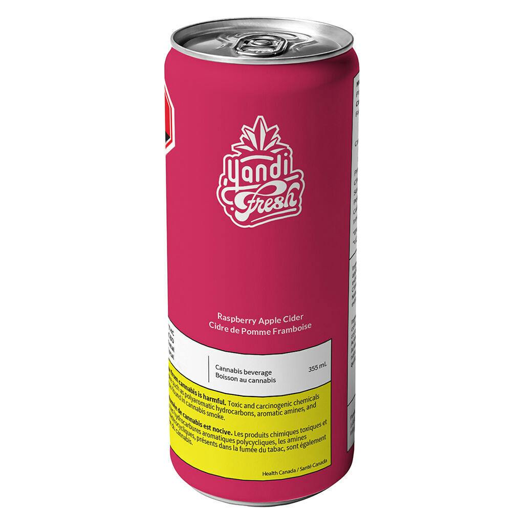 Province Brands - Yandi Fresh THC Infused Raspberry Apple Cider - 355ml