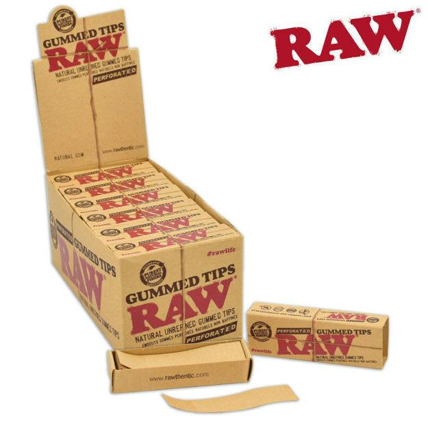 RAW TIPS - GUMMED PERFORATED