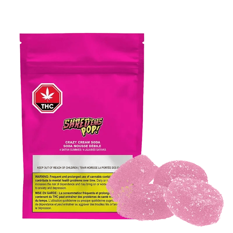 SHRED'EMS Pop! - Crazy Cream Soda Soft Chews - 4 Pack