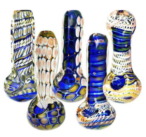 3.75" Desert At Night Glass Pipe - Assorted