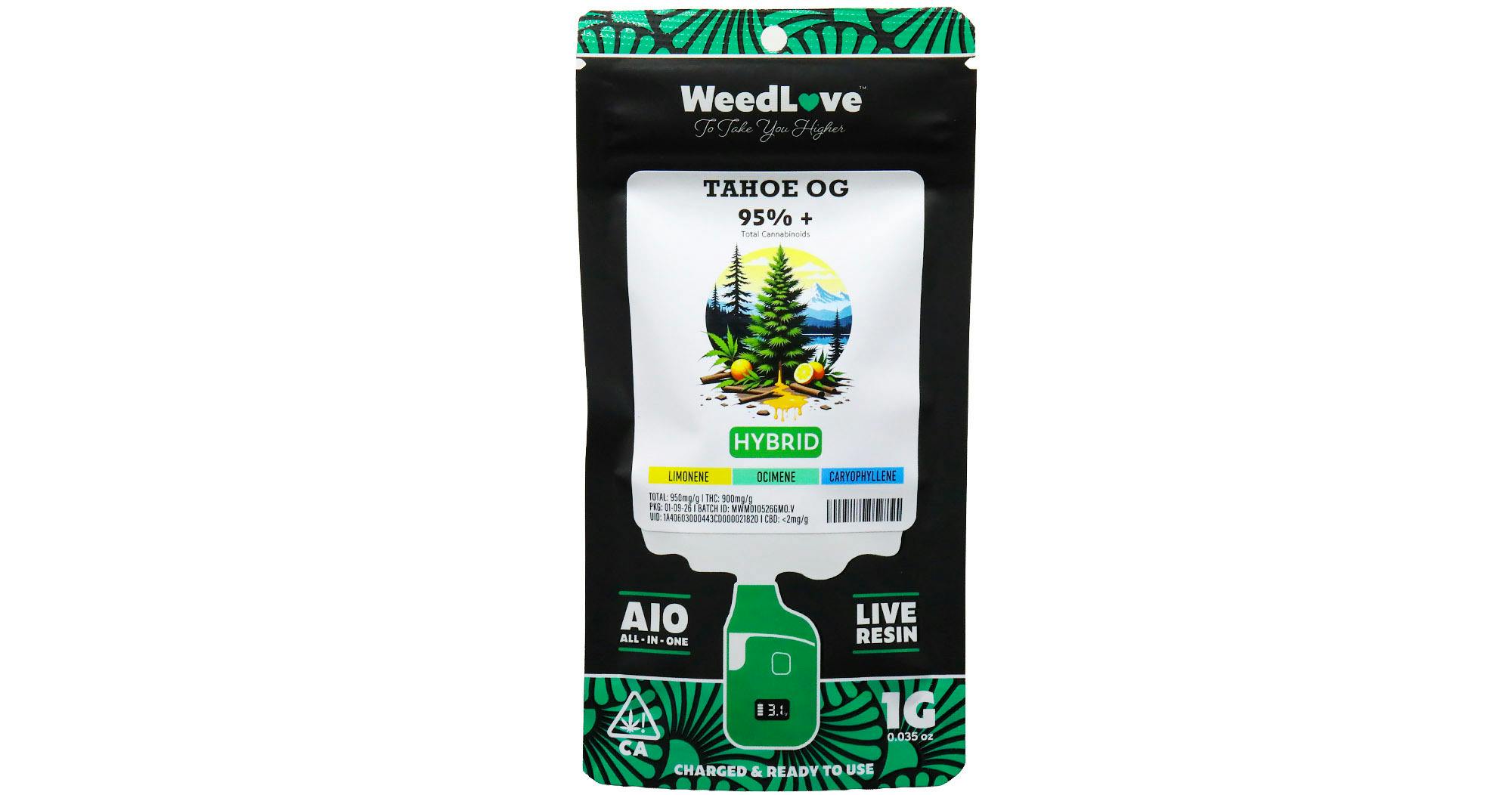 WeedLove - Tahoe — OG