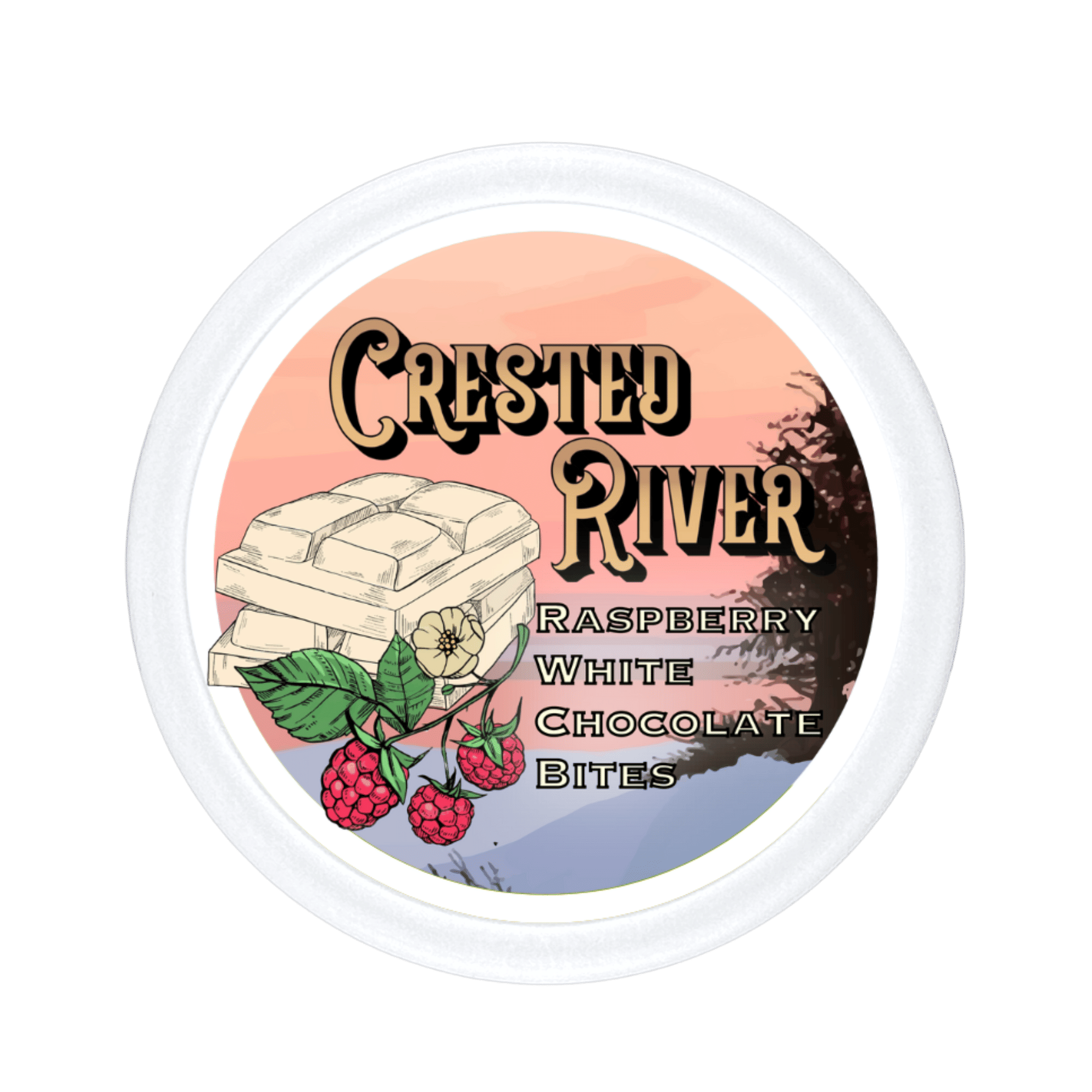 Crested River - Raspberry White Chocolate Bites