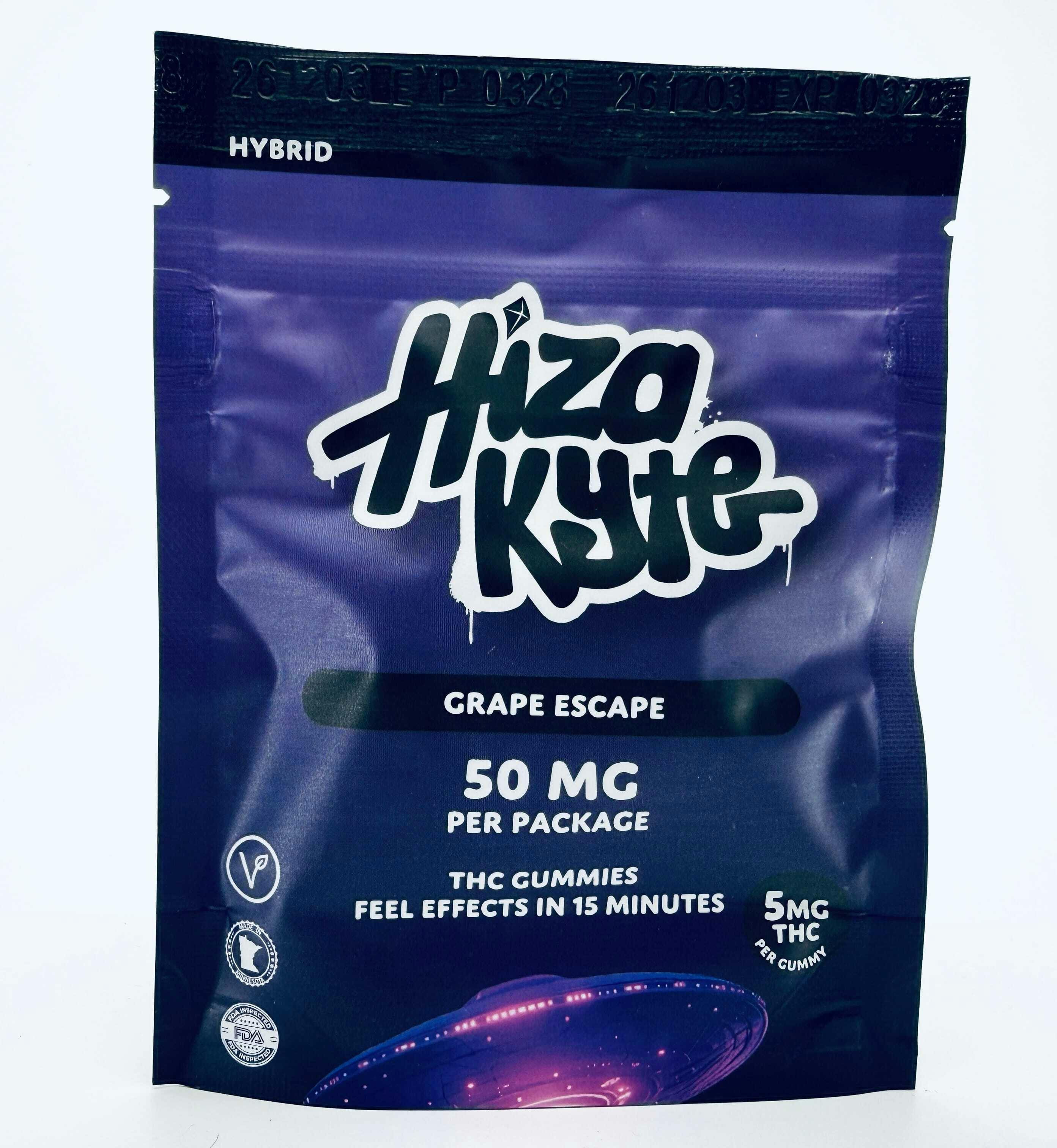 HizaKyte - Grape Escape Gummies