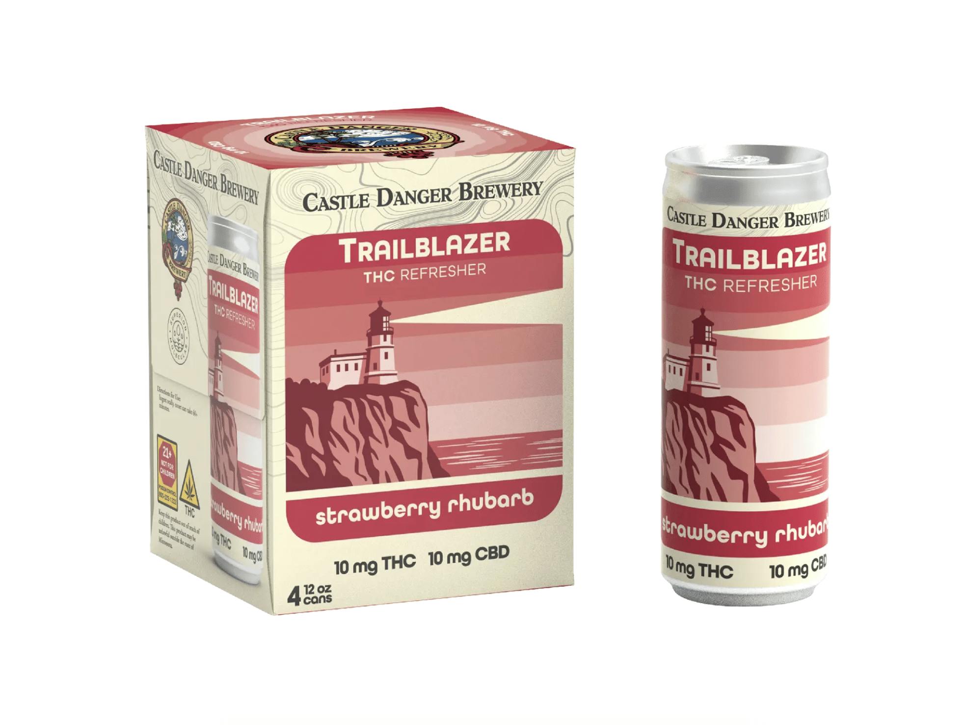 Castle Danger - Trailblazer Strawberry Rhubarb - 4 Pack