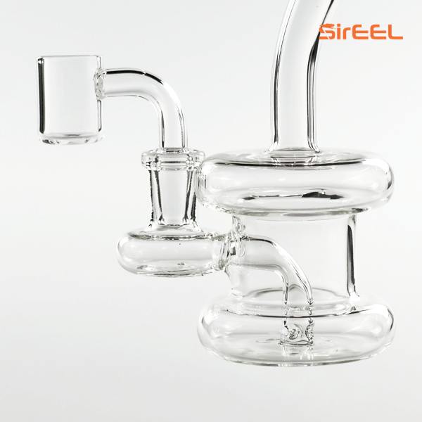 SirEEL - 6" Bent Neck Clear Hanger Rig with Banger