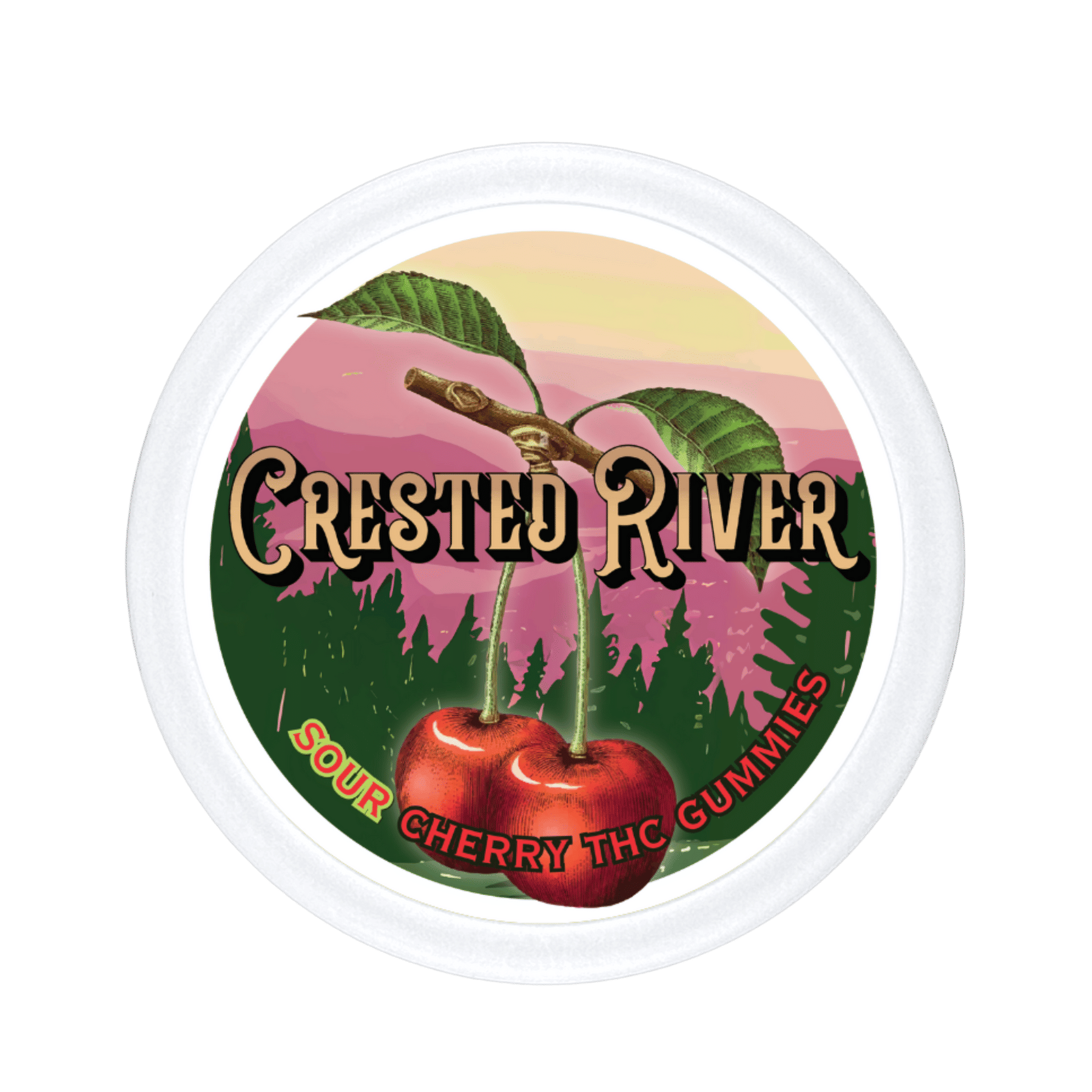 Crested River - Sour Cherry Gummies w/ THC
