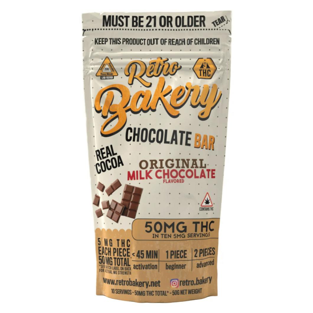 Retro Bakery - Milk Chocolate Bar - Single Bar