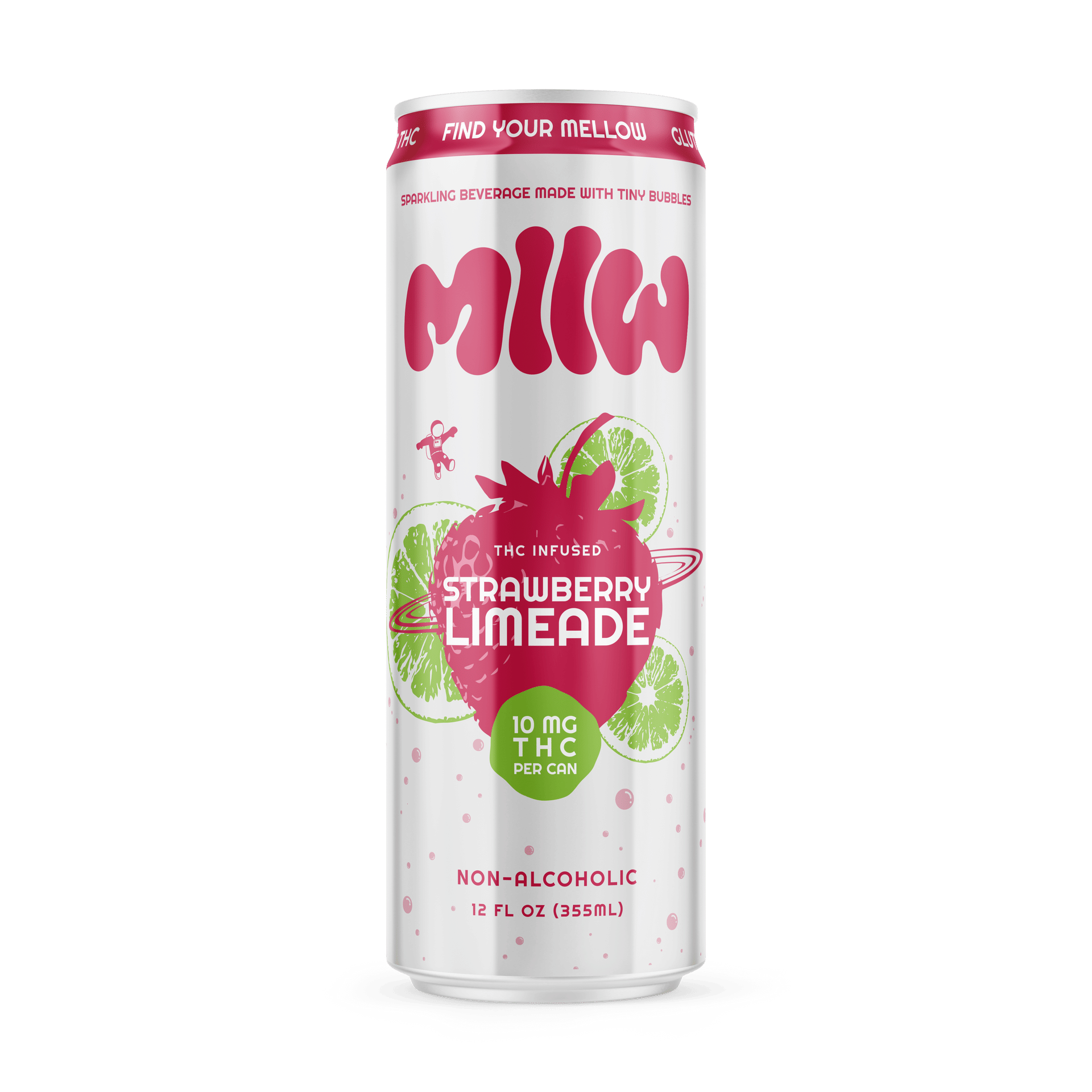 MLLW - Strawberry Sparkling Limeade - Single Can
