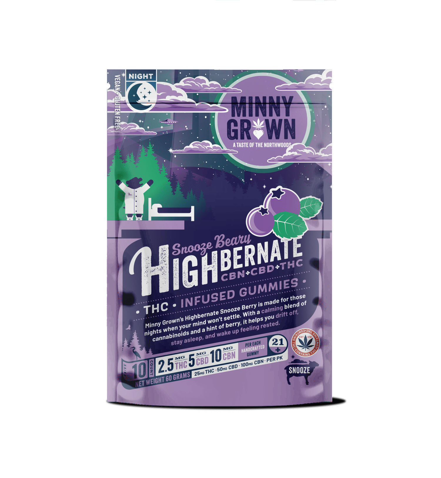 Minny Grown - Highbernate Snooze Beary Gummies - Single Pack