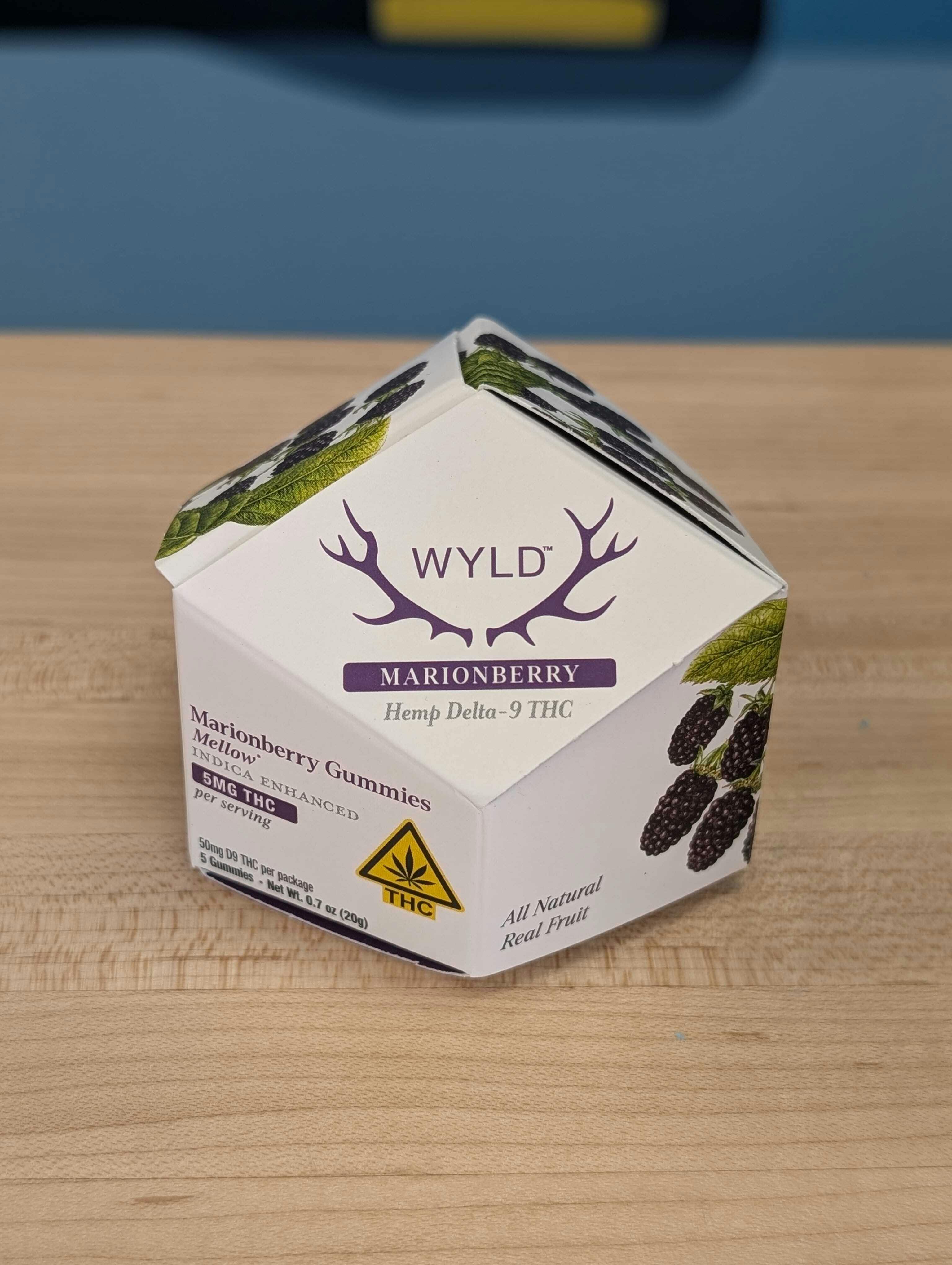 WYLD - Marionberry Gummies - 50mg - 5ct - Single Pack