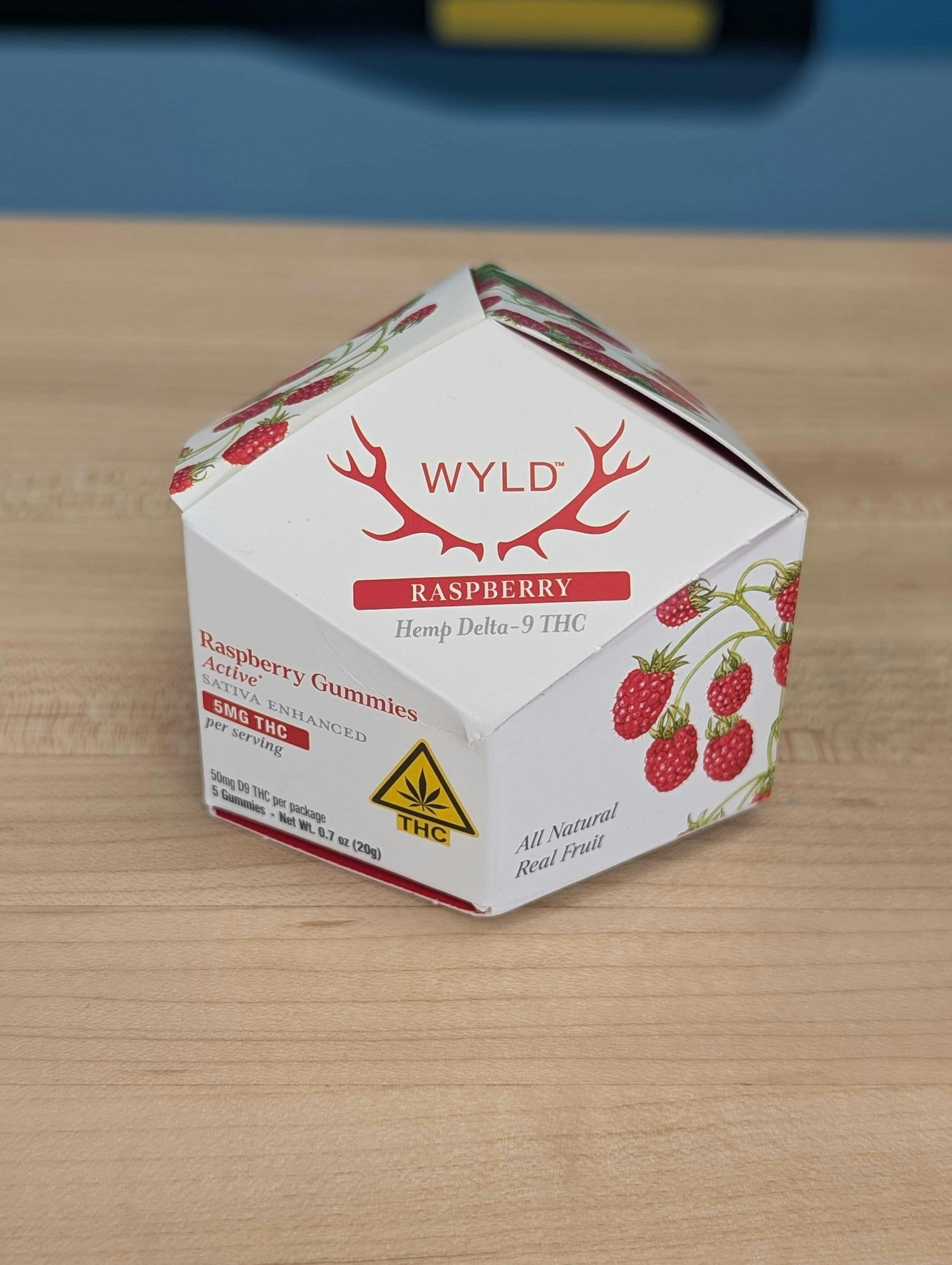 WYLD - Raspberry Gummies - 50mg - 5ct - Single Pack
