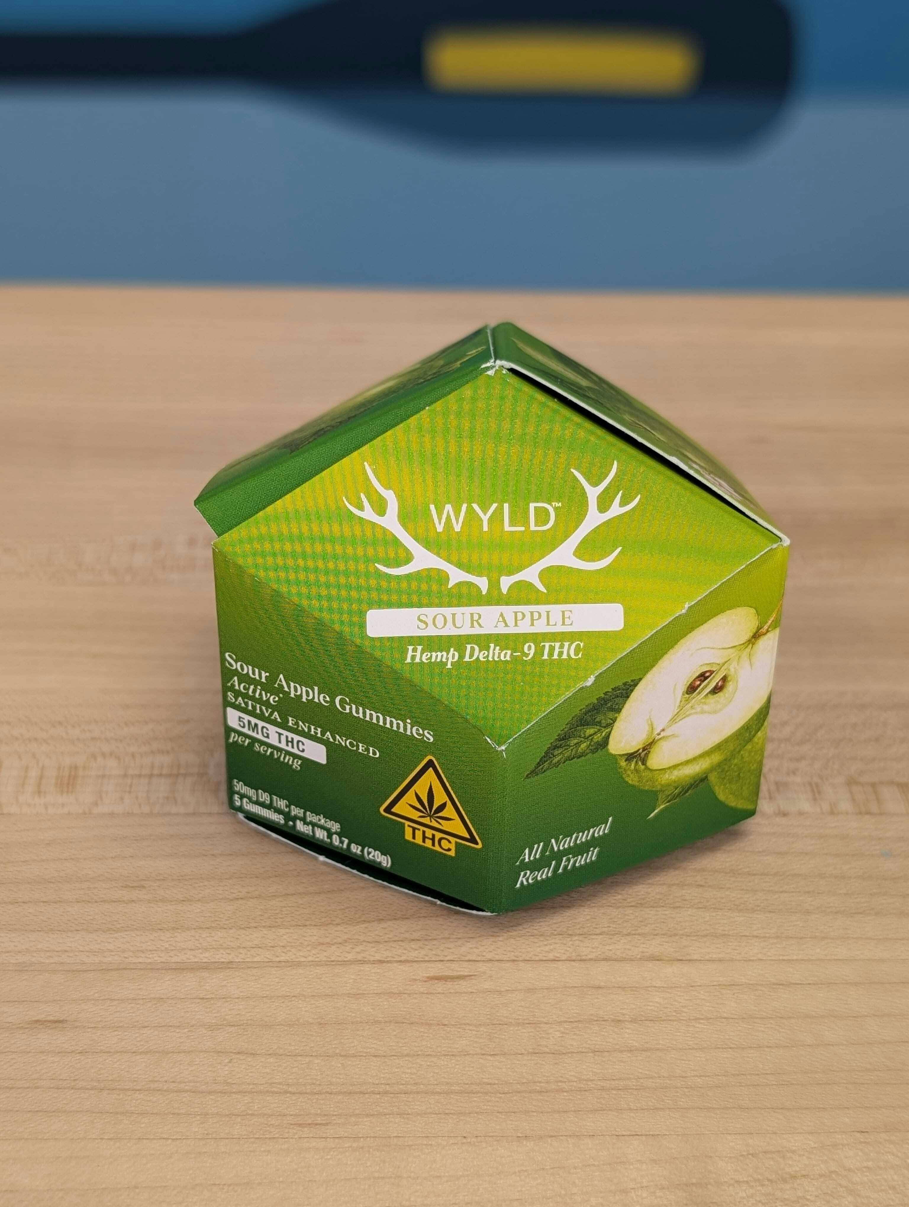 WYLD - Sour Apple Gummies - 50mg - 5ct - Single Pack