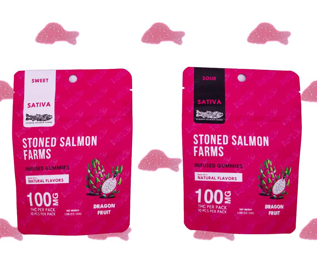 Dragon Fruit Sour- Sativa - 100mg 10pk