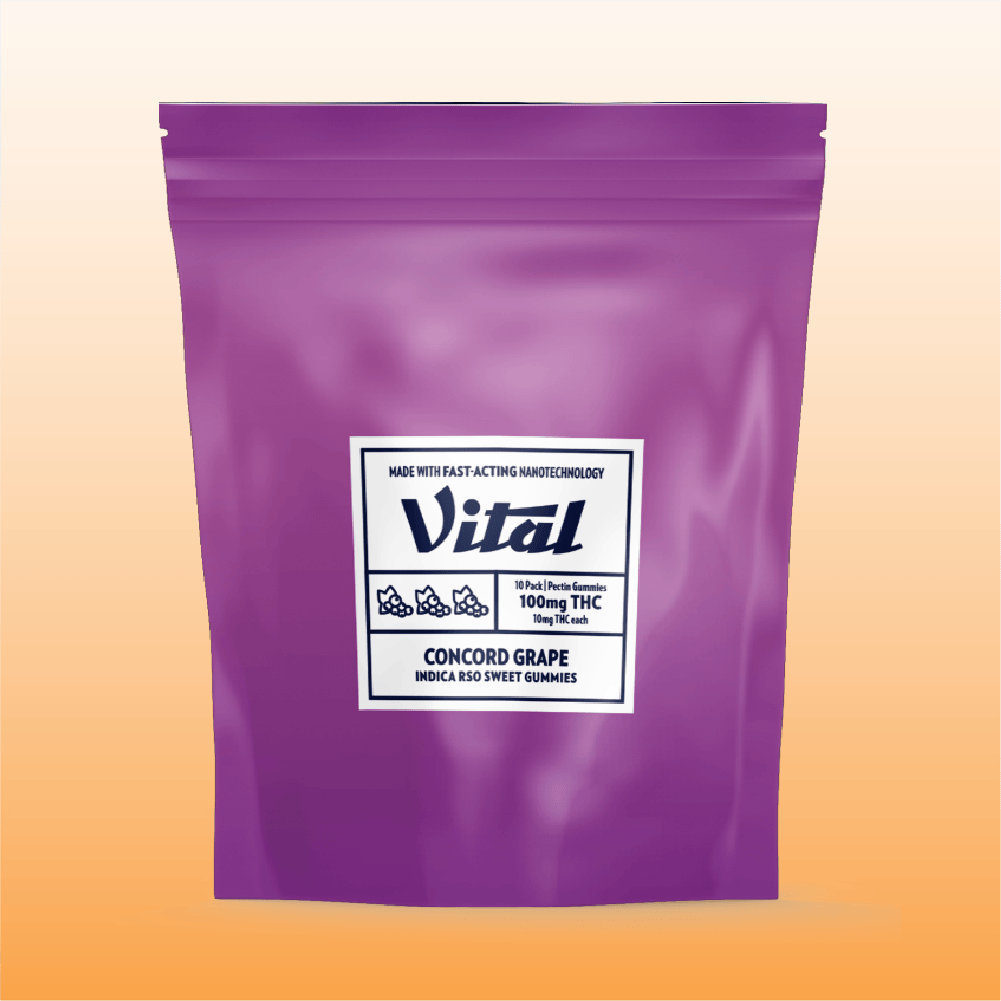 Vital RSO Concord Grape Gummy 100mg   Candy