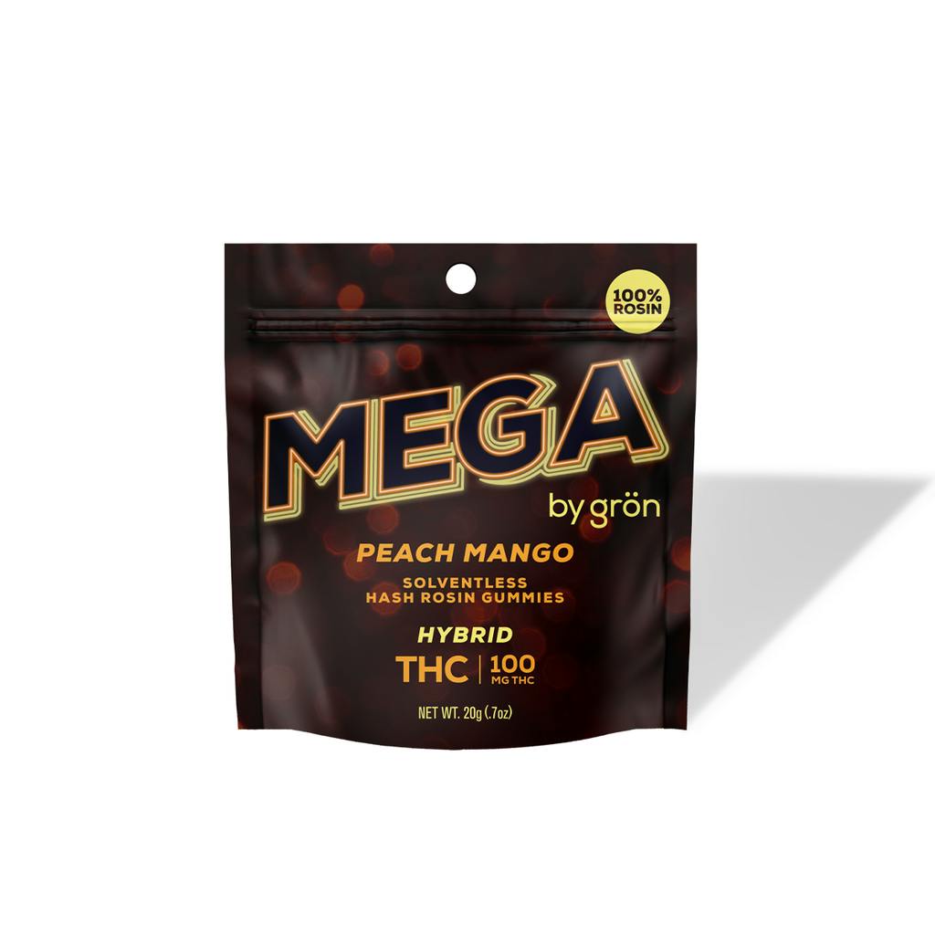 Gron Mega Pearl Peach Mango Rosin Gummy 100mg   Candy