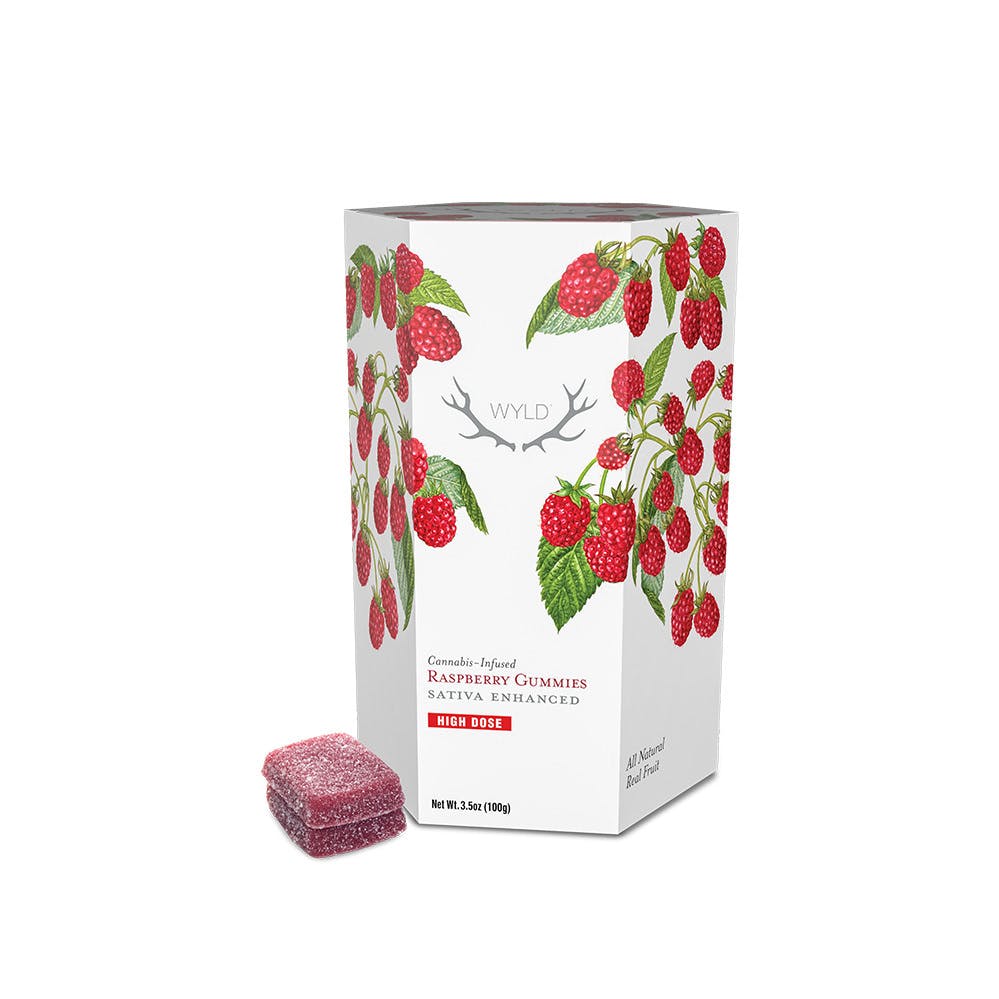 Wyld Raspberry Gummy 1000mg   Candy