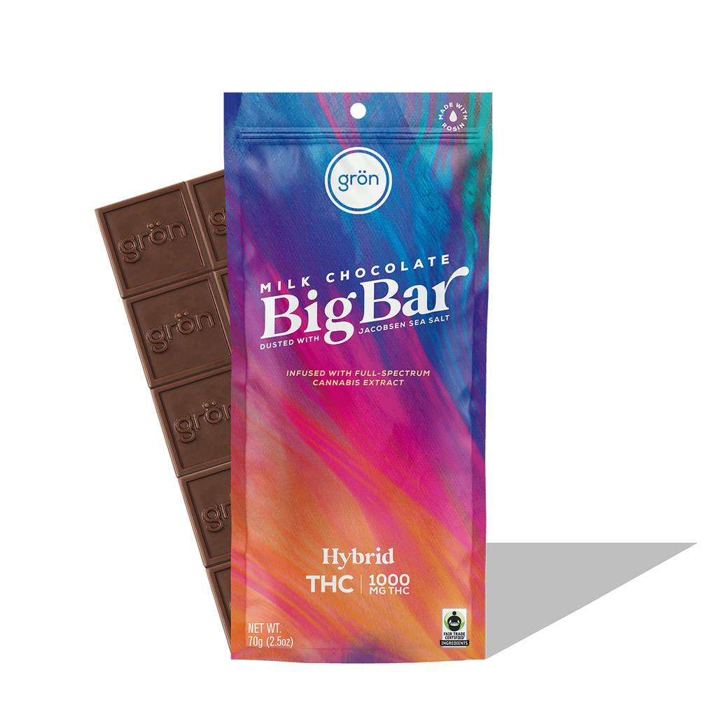 Gron Big Bar Milk Chocolate 1000mg   Candy