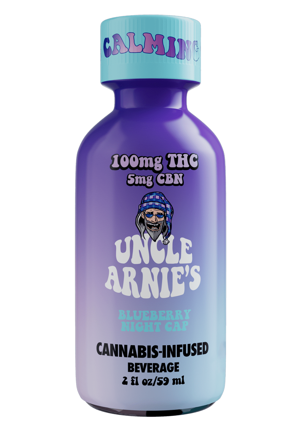 Uncle Arnie's Blueberry Nightcap 4:1 THC:CBN Tonic 100mg Beverage