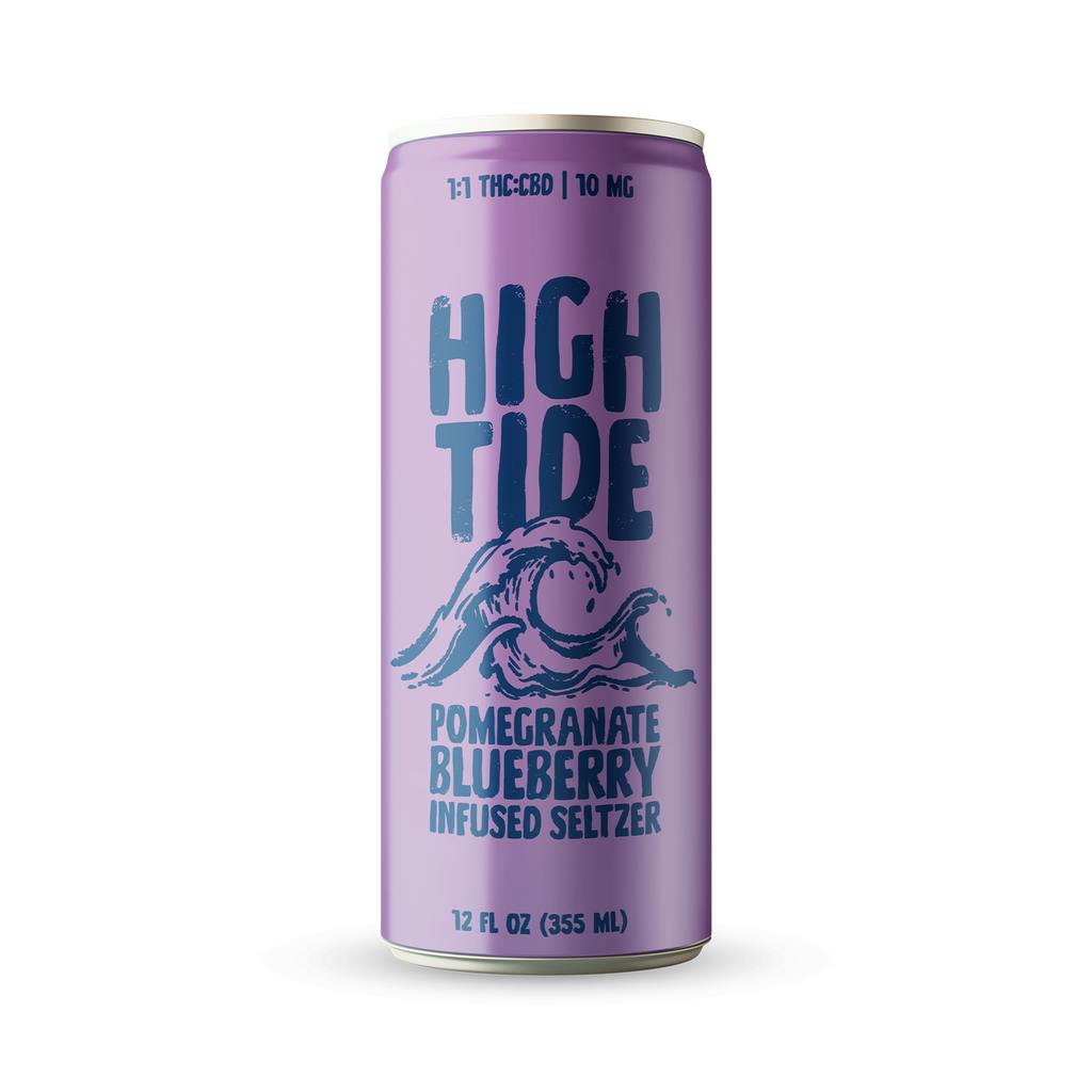 High Tide Pomegranate Blueberry 1:1 Seltzer 10mg Beverage