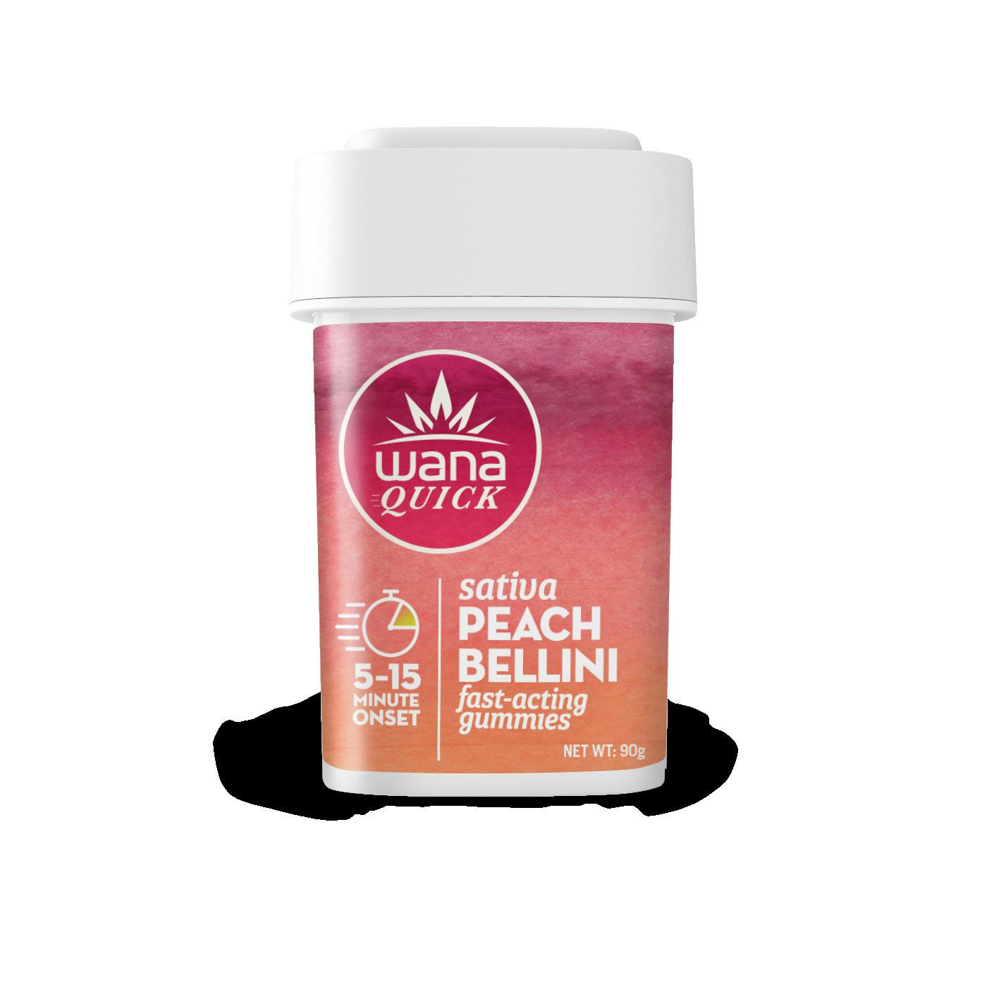 Quick Peach Bellini Gummies 100mg (10-Pack | 10mg Each)
