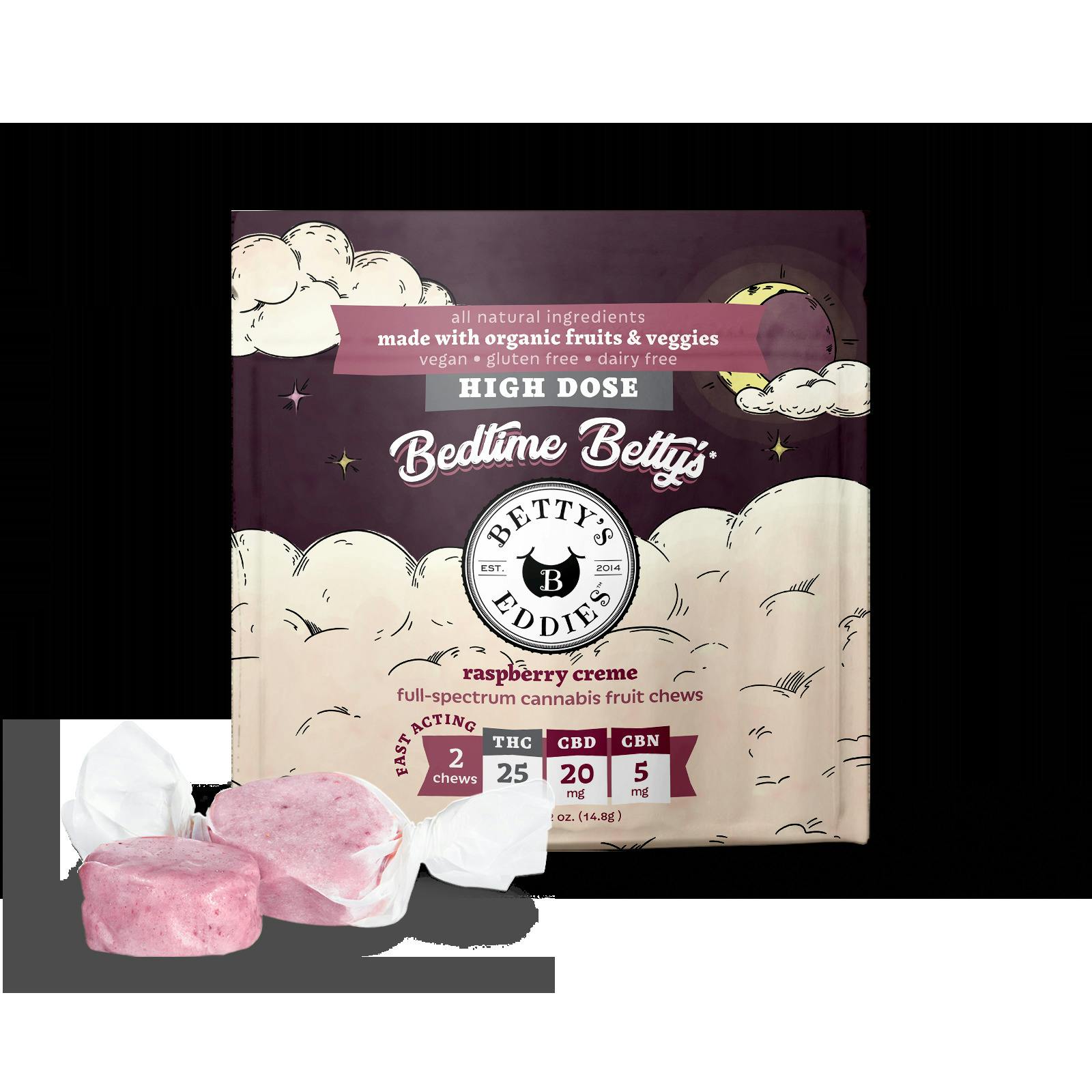 Bedtime Betty's Ratioed Raspberry Créme Fruit Chew