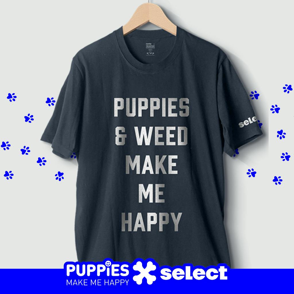 Select Puppies and Weed Short Sleeve T-Shirt XL