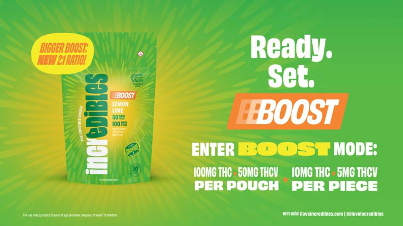 incredibles Lemon Lime Boost Ratioed Gummies 10mg ea | 10-Pack | 2:1 THC:THCV