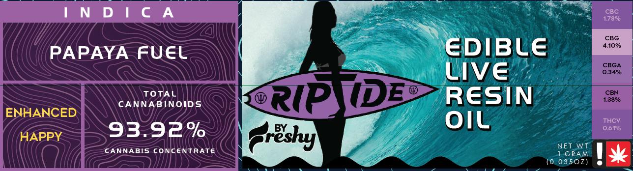 ELRO ~ Riptide ~ Indica ~ Papaya Fuel