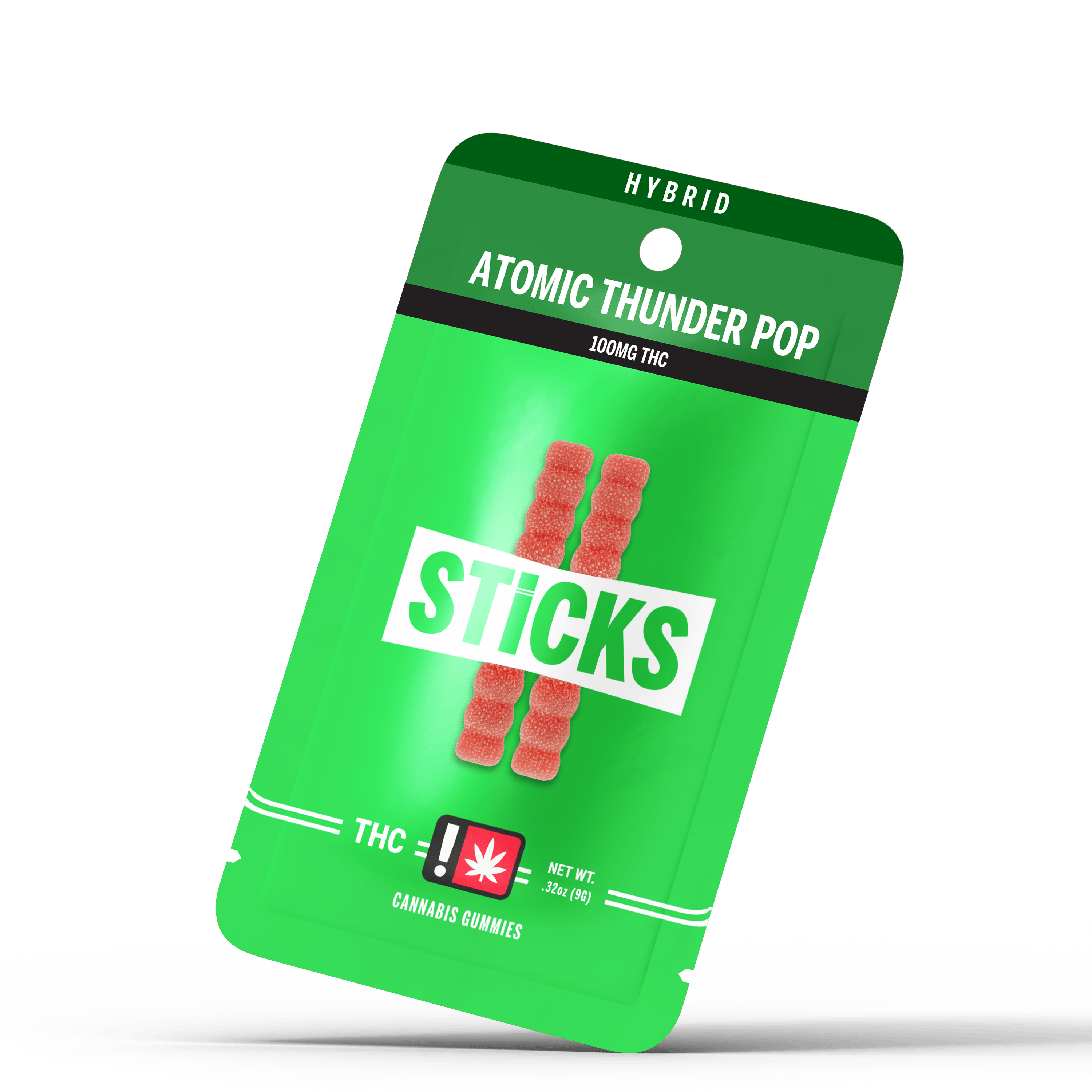 Gummy - TF - Sticks - 100mg 2pc - Atomic Thunder Pop
