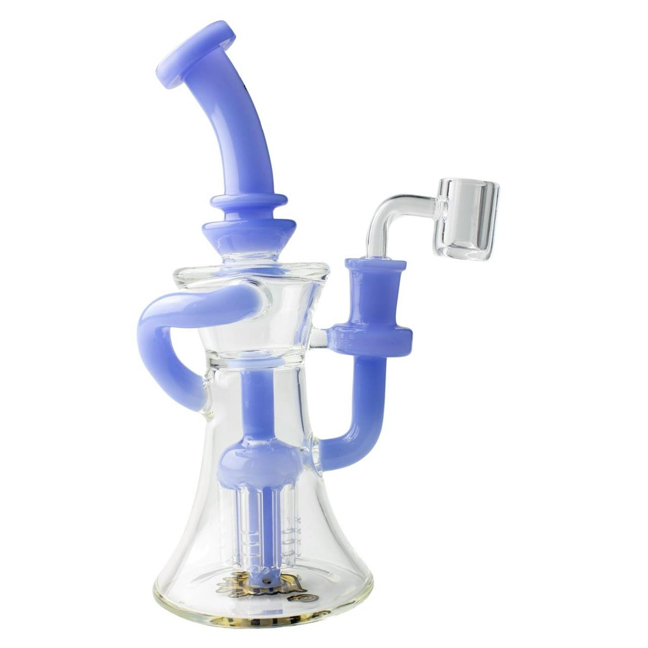 Bong ~ Crystal Glass ~ 8" Tree Perk Recycler