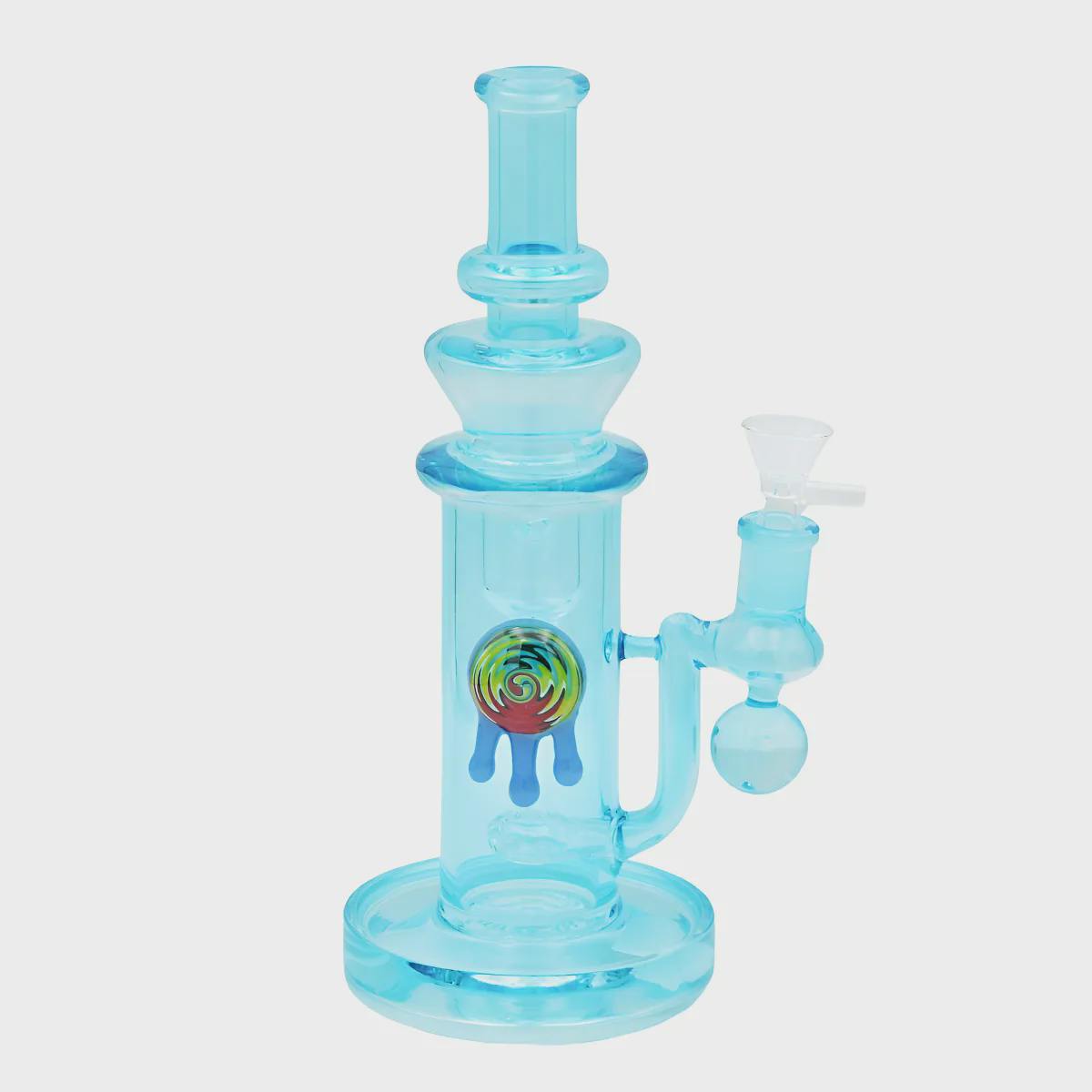Bong ~ 10.5" Towering Edifice Incycler W/ Showerehead Perc Water Pipe ~ Blue