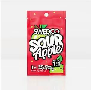 Gummy: ~ Buzz Bites ~ / ~ Sour Apple ~ Green Leaf Special