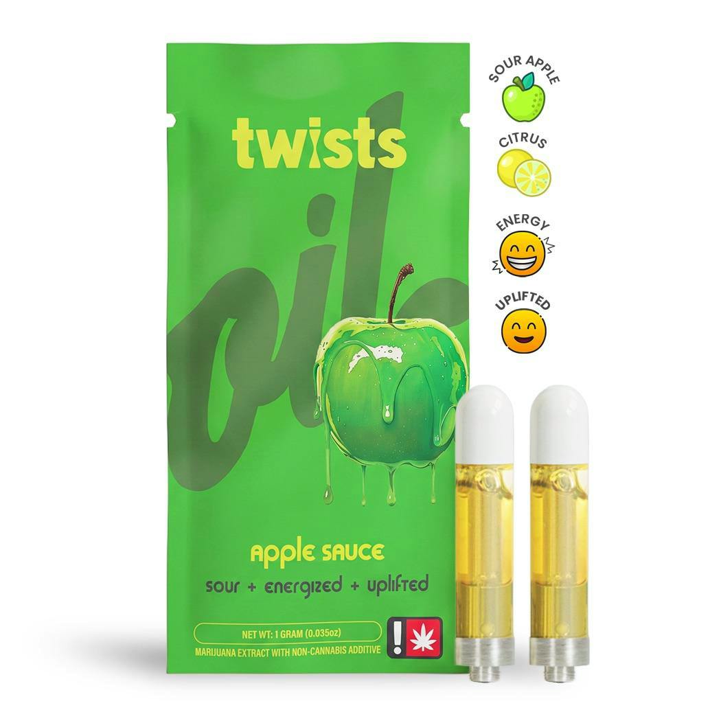 Cartridge: ~ Oil Twists ~ Flavored ~ Apple ~ Green Leaf Special