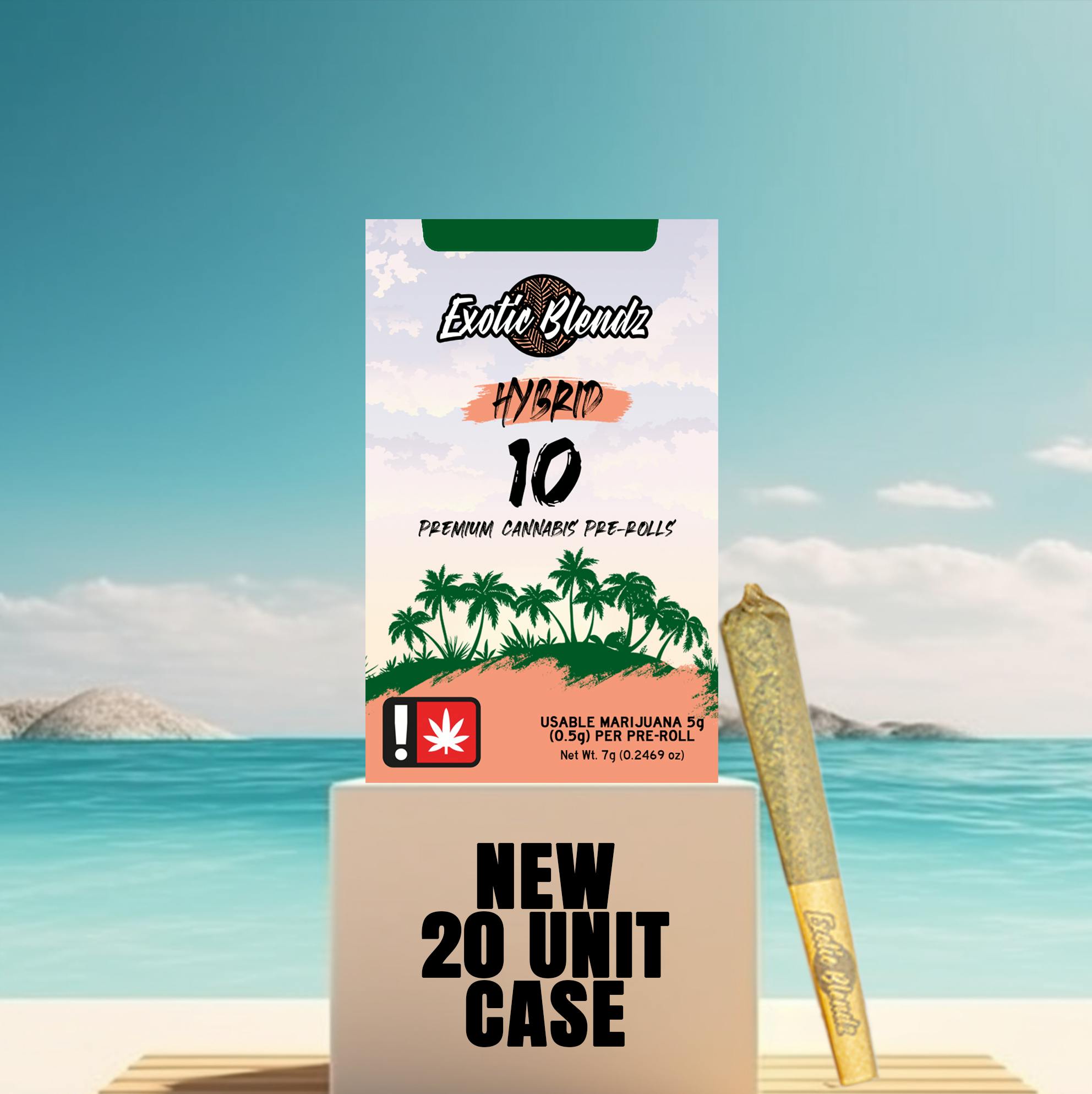 Preroll Pack ~ Exotic Blendz ~ .5g 10 pack ~ Hybrid ~ Black Maple